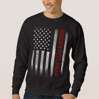Sweatshirt Drapeau Mens For Uncle World's Best Uncle Ever Us 