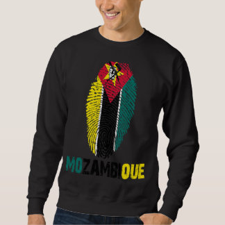 Sweatshirt Drapeau MOZAMBIQUE Imprimer Drapeau I Love Travel