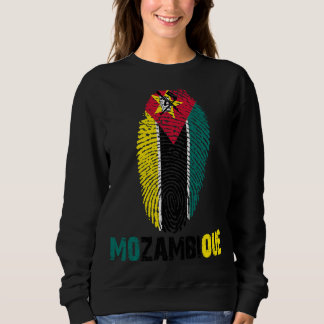 Sweatshirt Drapeau MOZAMBIQUE Imprimer Drapeau I Love Travel
