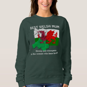 Sweatshirt Drapeau MUM WELSH personnalisé