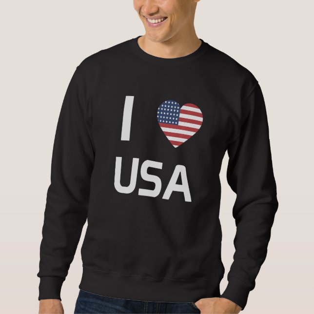 Sweatshirt Drapeau National des Etats-Unis souvenir pour homm (Devant)