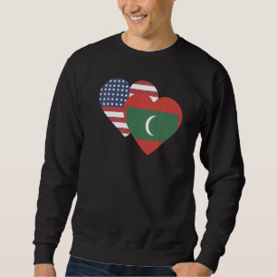 Sweatshirt Drapeau national des Maldives souvenir pour hommes