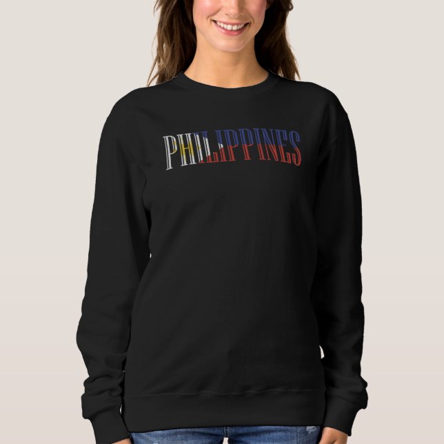 Sweatshirt Drapeau national des Philippines souvenir pour hom (Devant)