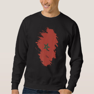 Sweatshirt Drapeau national du Maroc souvenir pour les femmes