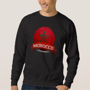 Sweatshirt Drapeau National Maroc Football Marocain Supporter