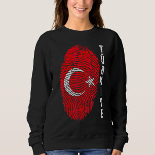 Sweatshirt Drapeau national Turquie Turkiye Empreinte Bayragi