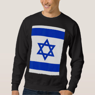 Sweatshirt Drapeau national Vintage rétro israélien