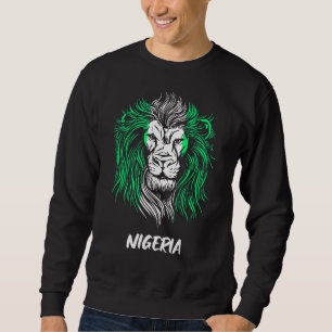 Sweatshirt Drapeau nigérian du Lion au Nigeria