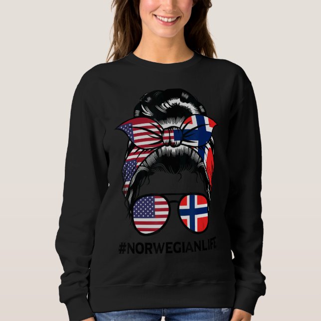 Sweatshirt Drapeau norvégien (Devant)