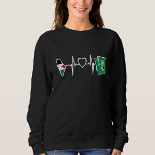 Sweatshirt Drapeau palestinien   Palestine Washington Batteme
