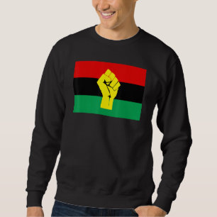 Sweatshirt Drapeau panafricain noir