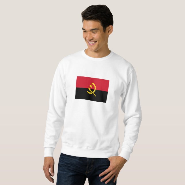 Sweatshirt Drapeau patriotique angolais (Devant entier)