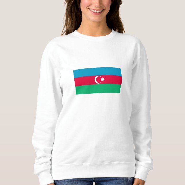 Sweatshirt Drapeau patriotique azerbaïdjanais (Devant)