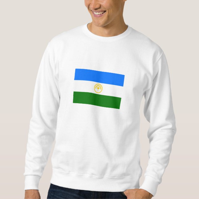 Sweatshirt Drapeau patriotique de Bachkortostan (Devant)