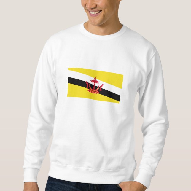 Sweatshirt Drapeau patriotique de Brunei (Devant)