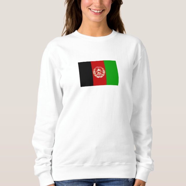 Sweatshirt Drapeau patriotique de l'Afghanistan (Devant)