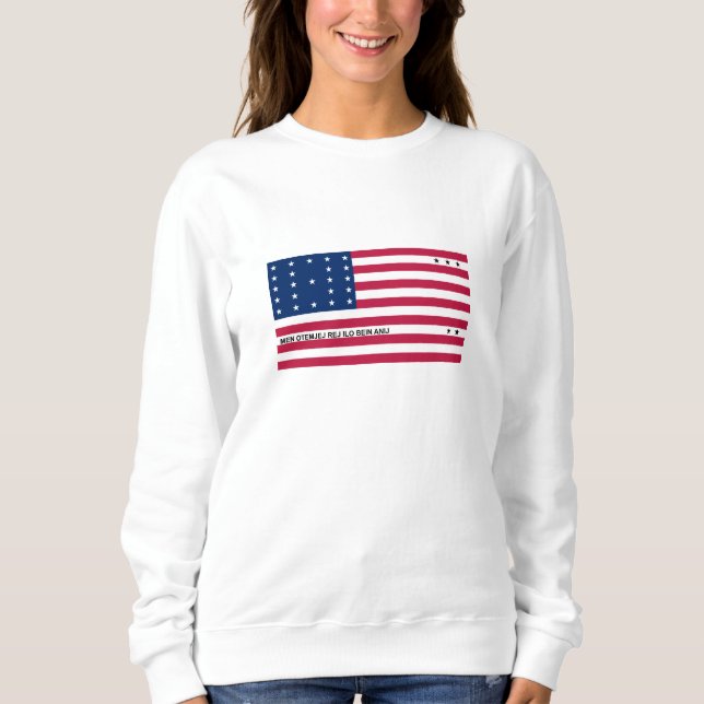 Sweatshirt Drapeau patriotique de l'atoll de Bikini (Devant)