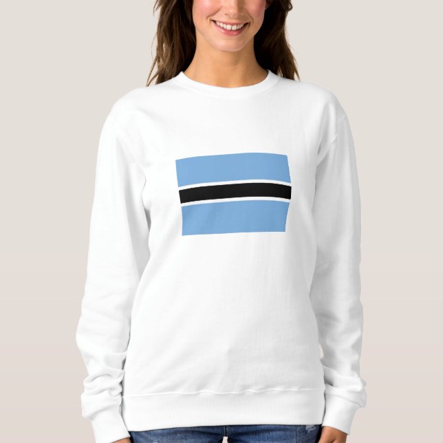 Sweatshirt Drapeau patriotique du Botswana (Devant)