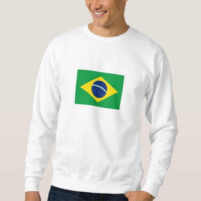 Sweatshirt Drapeau patriotique du Brésil (Devant)