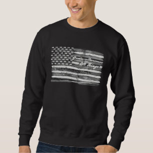 Sweatshirt Drapeau personnalisé patriotique USA pour hommes