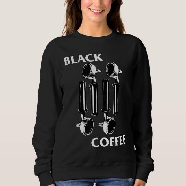 Sweatshirt Drapeau Punk Rock Rétro Espresso Black Coffee Love (Devant)