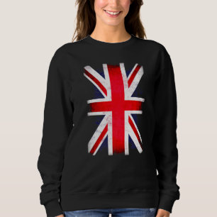 Sweatshirt Drapeau rétro Union Jack Royaume-Uni Angleterre Gr