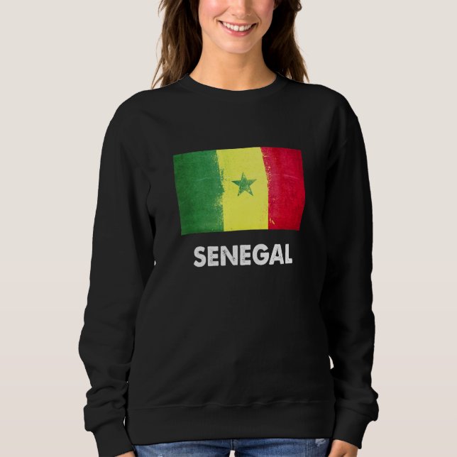 Sweatshirt Drapeau sénégalais Sénégal (Devant)