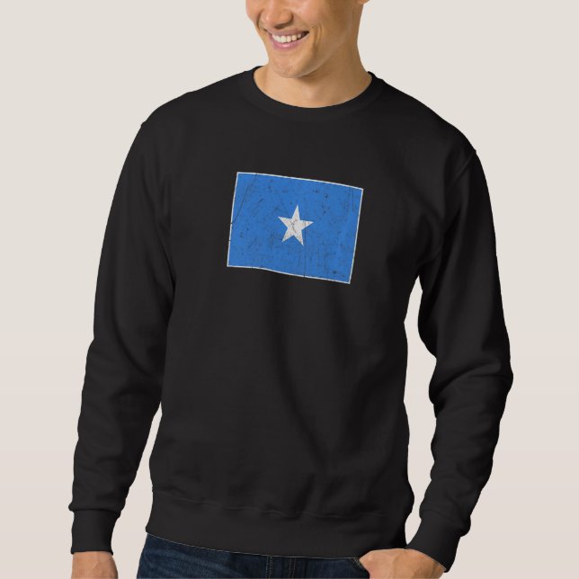 Sweatshirt Drapeau Somalie aux couleurs nationales somalienne (Devant)