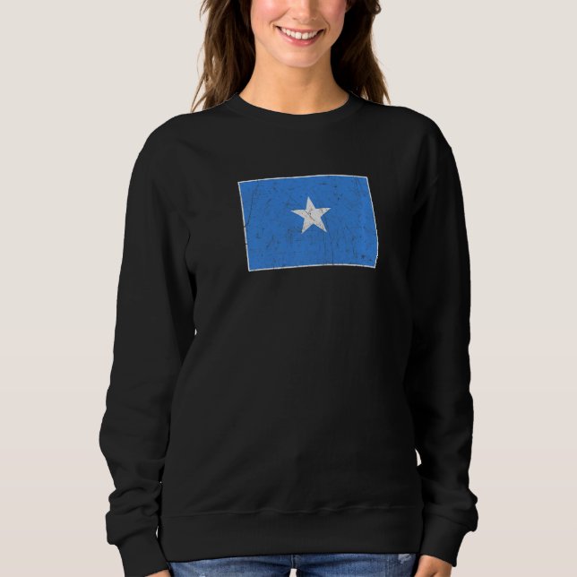 Sweatshirt Drapeau Somalie aux couleurs nationales somalienne (Devant)