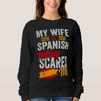 Sweatshirt Drapeau souvenir de l'héritage espagnol de ma femm