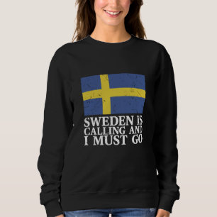 Sweatshirt Drapeau Suède