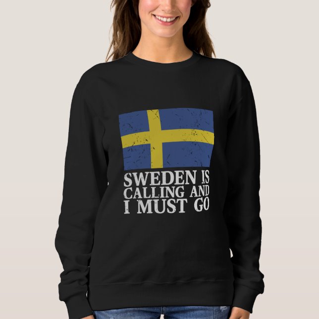 Sweatshirt Drapeau Suède (Devant)