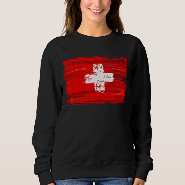 Sweatshirt Drapeau Suisse (Devant)