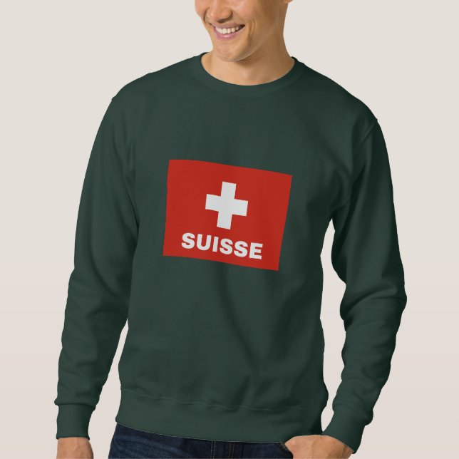 Sweatshirt Drapeau Suisse (Devant)