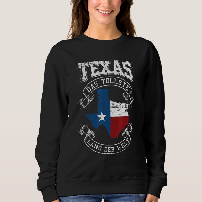 Sweatshirt Drapeau Texan Pour Patriotes Usa Texas (Devant)