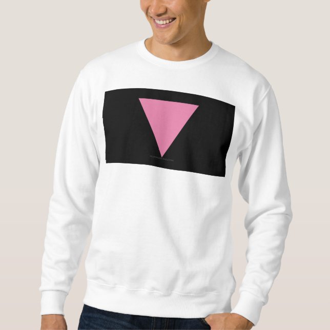 Sweatshirt Drapeau triangle rose de SlipperyJoe's symbole ros (Devant)