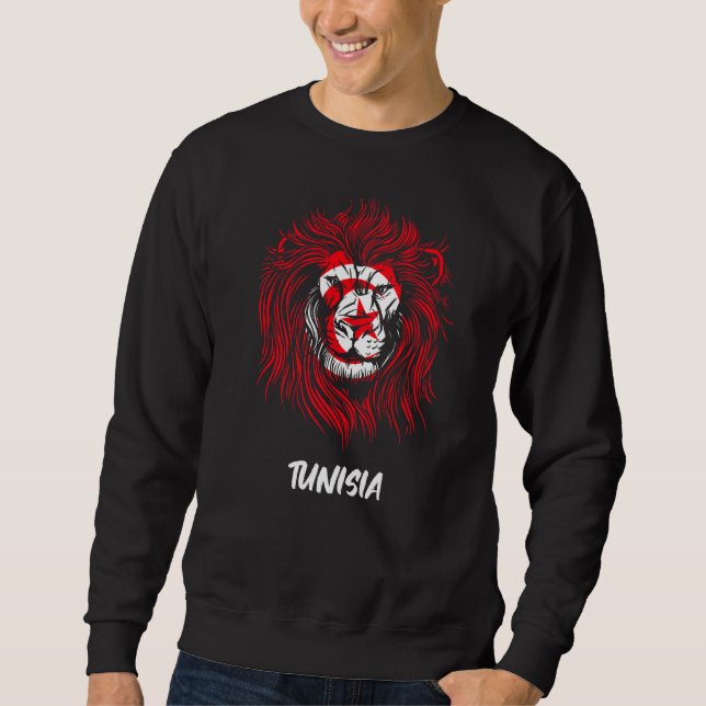 Sweatshirt Drapeau Tunisien de la République de Tunisie (Devant)