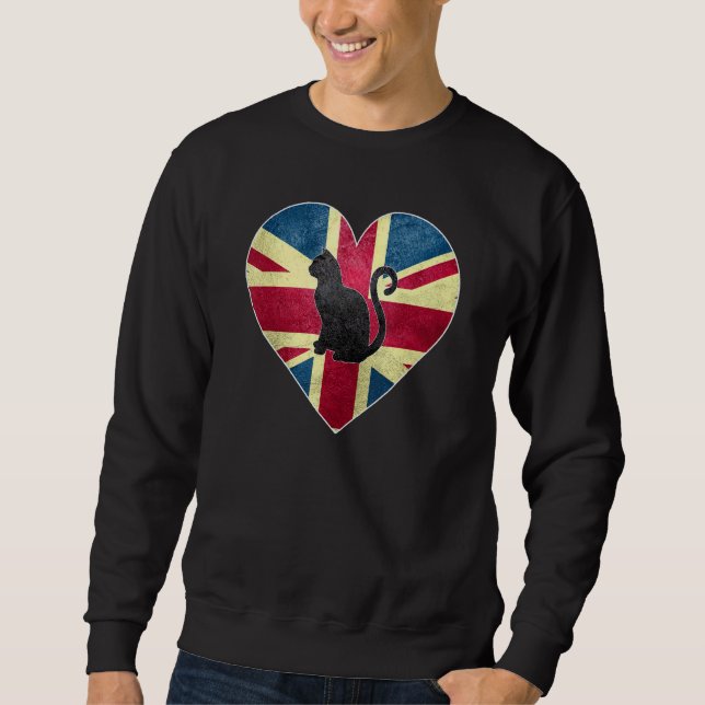 Sweatshirt Drapeau Union Jack Angleterre Royaume-Uni Hea (Devant)