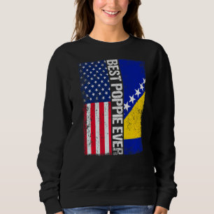 Sweatshirt Drapeau Usa & Drapeau Bosnie-Herzégovine Meilleur