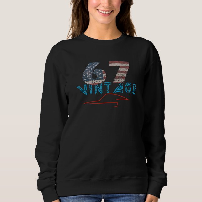 Sweatshirt Drapeau Vintage 1967 (Devant)