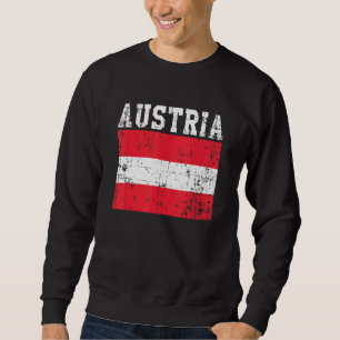 Sweatshirt Drapeau Vintage Autriche Retro Racines autrichienn