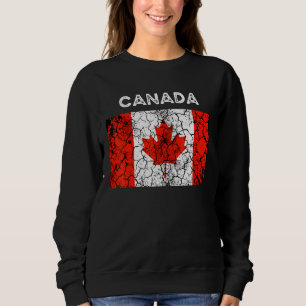 Sweatshirt Drapeau vintage Canada Maple Leaf Hommes Femmes