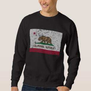 Sweatshirt Drapeau vintage d'état de la Californie