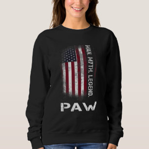 Sweatshirt Drapeau vintage grand-père mythe légende homme pat