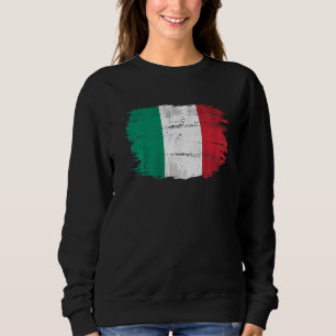 Sweatshirt Drapeau Vintage Italia pour Italie Italien Italian