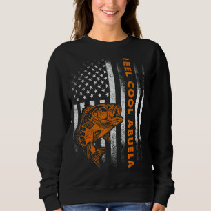 Sweatshirt Drapeau Vintage Mens Cool Américain Reel Abuela Fa