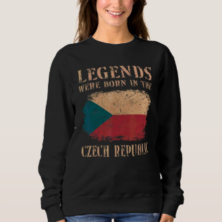 Sweatshirt Drapeau Vintage République Tchèque