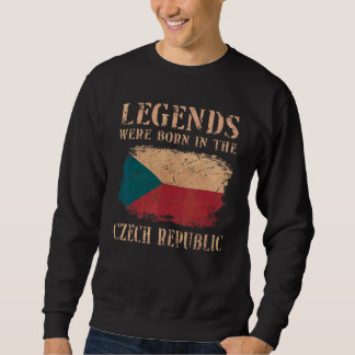 Sweatshirt Drapeau Vintage République Tchèque
