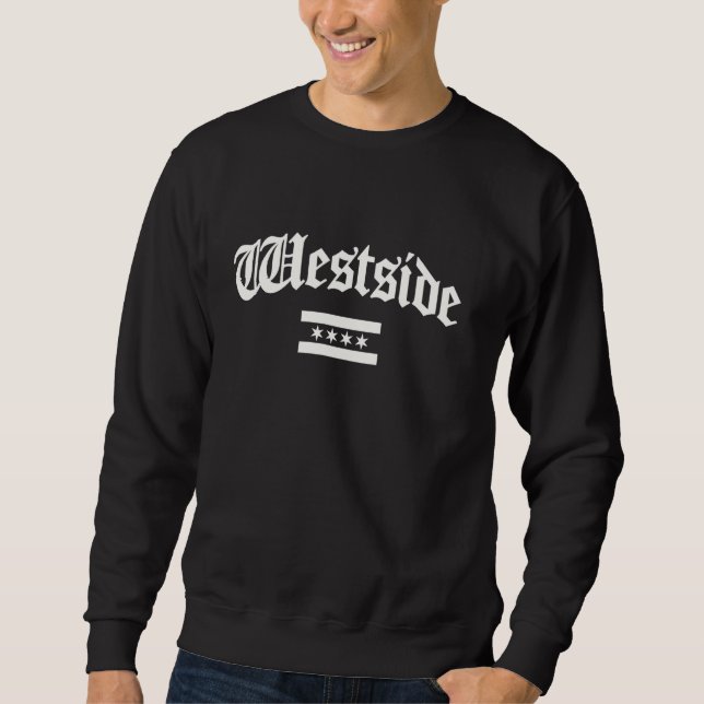 Sweatshirt Drapeau Westside Chicago Illinois (Devant)