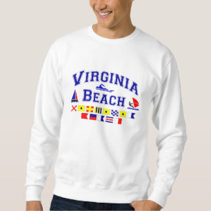 Sweatshirt Drapeaux de signal de Virginia Beach VA